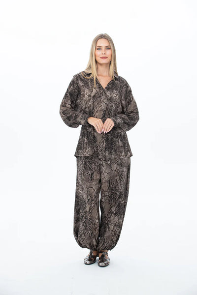 Stella Balloon Pants - Snakeskin