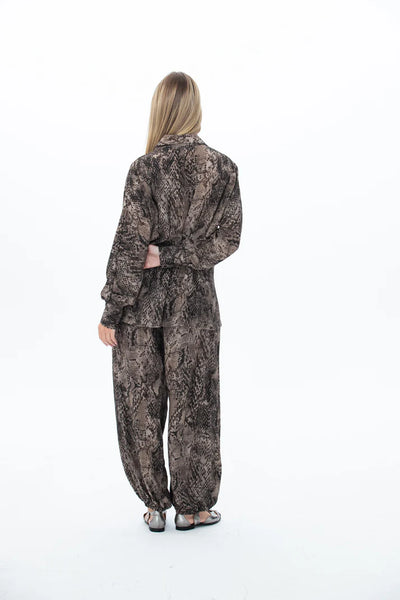 Stella Balloon Pants - Snakeskin
