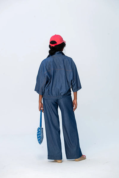 Sydney Wide Leg Pants - Denim
