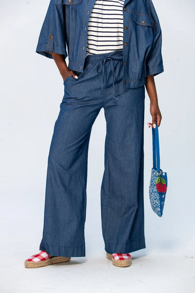 Sydney Wide Leg Pants - Denim