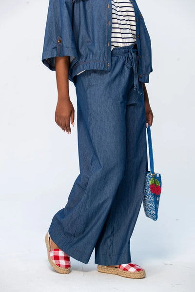 Sydney Wide Leg Pants - Denim