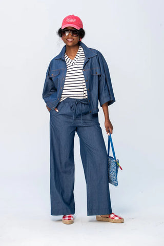 Sydney Wide Leg Pants - Denim