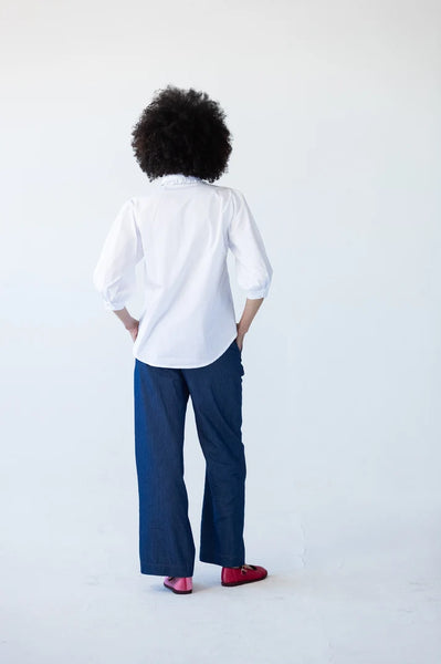 Claire Summer White Frill Shirt