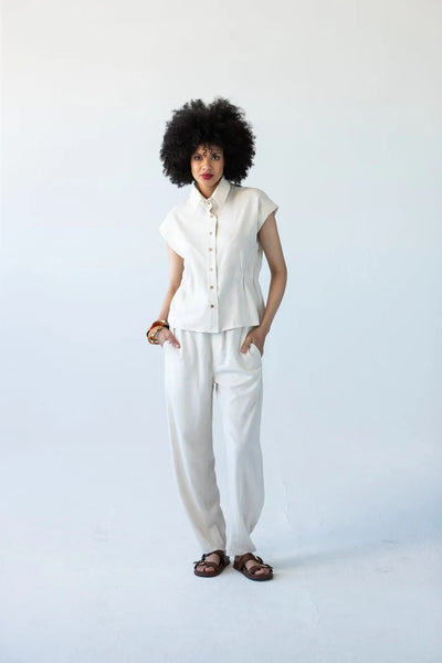 Parker Barrel Pants - Stone