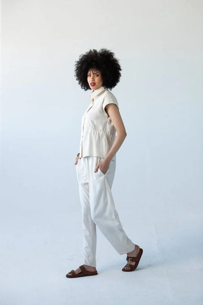 Parker Barrel Pants - Stone