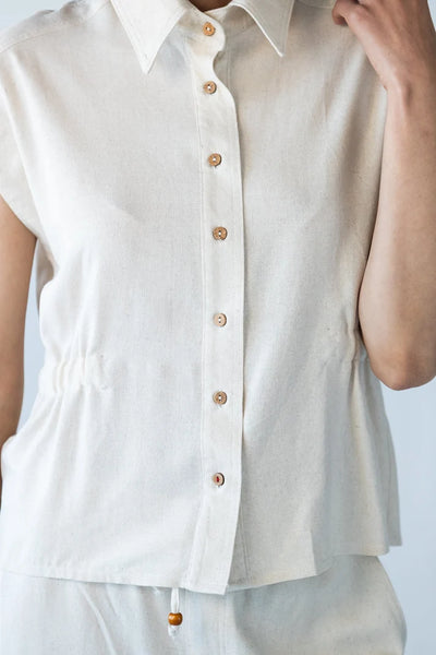 Reese Stone Shirt with Elasticated Waist