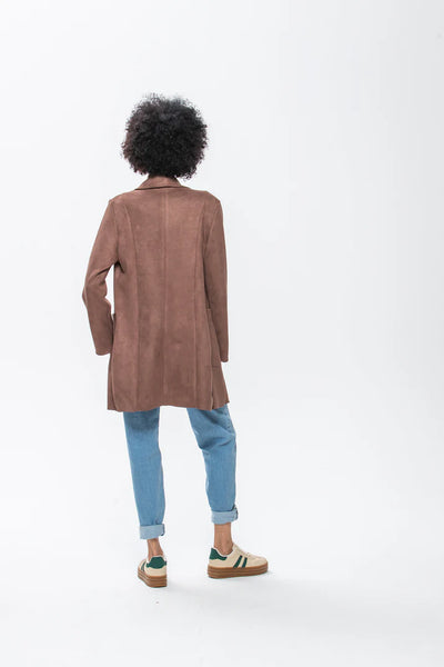 SALE Kate Waterfall Coat - Chocolate