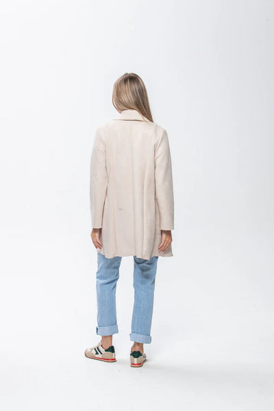 SALE Kate Waterfall Coat - Creme (ONLY IN 36 & 38)