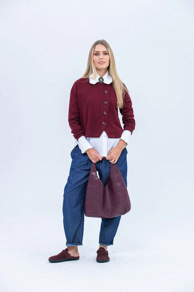 Vera Cardigan - Burgundy
