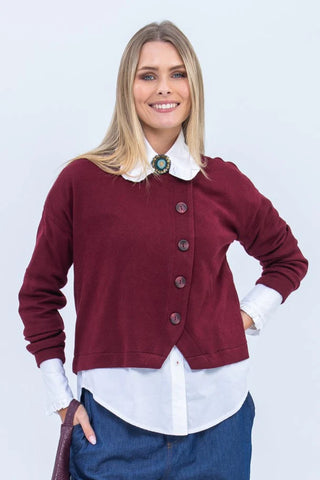Vera Cardigan - Burgundy