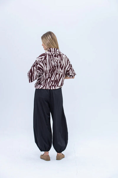 Isadora Knit - Burgundy and Creme