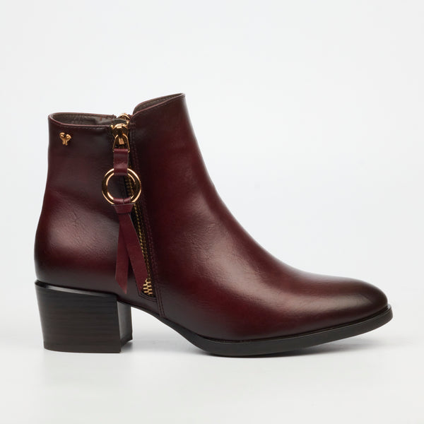 Ankle Boots – Burgundy
