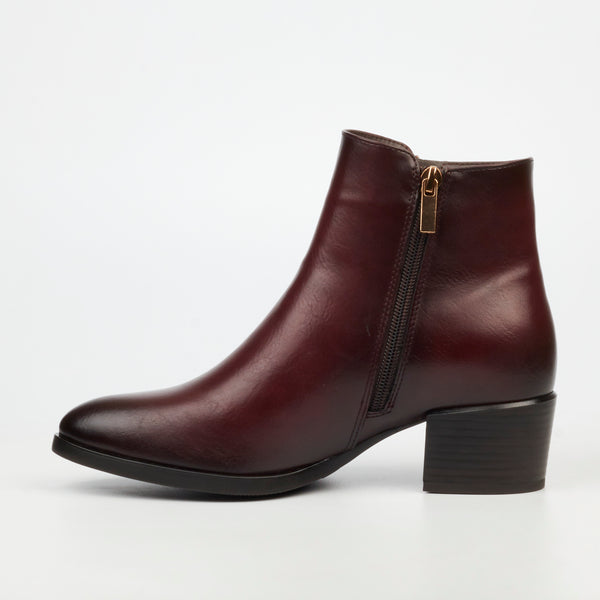 Ankle Boots – Burgundy