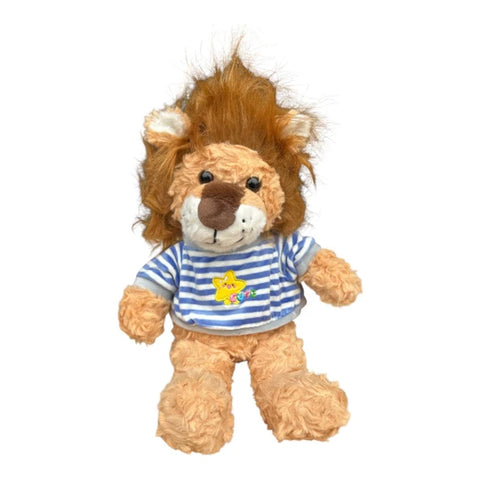 Plush Soft Toy 30cm – Blue Striped Shirt Lion