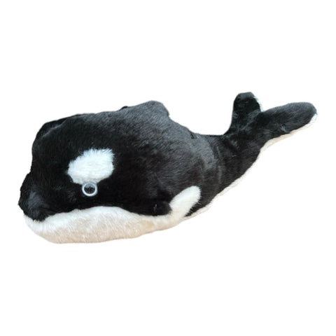 Plush Soft Toy 35cm – Black & White Orca Whale