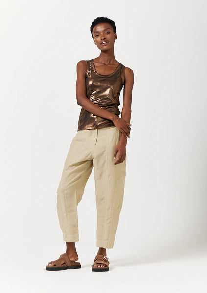 Arco Linen Pants (in Khaki or Grey)