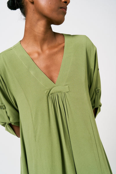 Tumi Kaftan Dress in Advocado