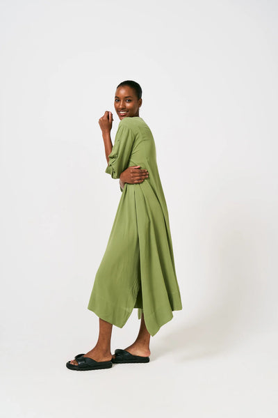 Tumi Kaftan Dress in Advocado