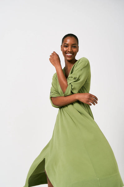 Tumi Kaftan Dress in Advocado