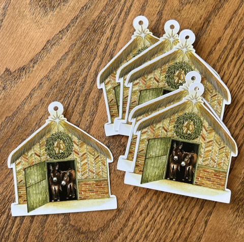 Christmas Stable Gift Tags (Set of 8)