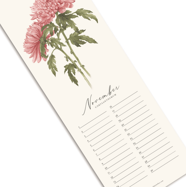 Birth Flowers Birthday Calendar