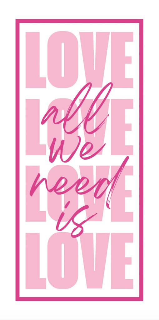 Tavola Biodegradable Slim napkins - All You Need is Love