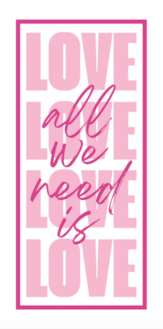 Tavola Biodegradable Slim napkins - All You Need is Love