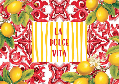 Paper Placemats - Red La Dolce Vita