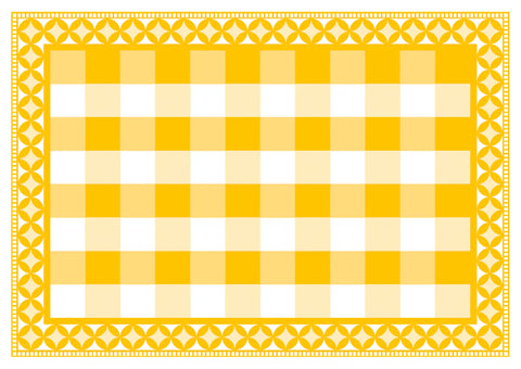 Paper Placemats - Yellow Gingham
