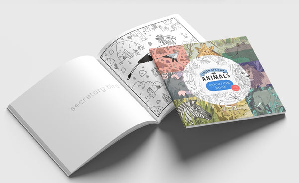 Patrick Latimer South Africa Animals Colouring in book