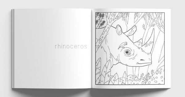 Patrick Latimer South Africa Animals Colouring in book