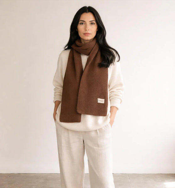 Nest Knit Scarf | Mocca