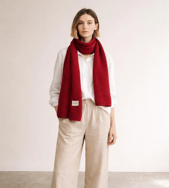 Nest Knit Scarf | Ruby