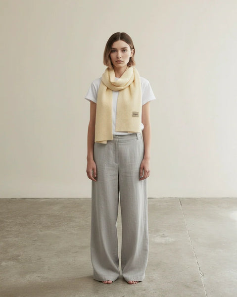 Nest Knit Scarf | Chalk