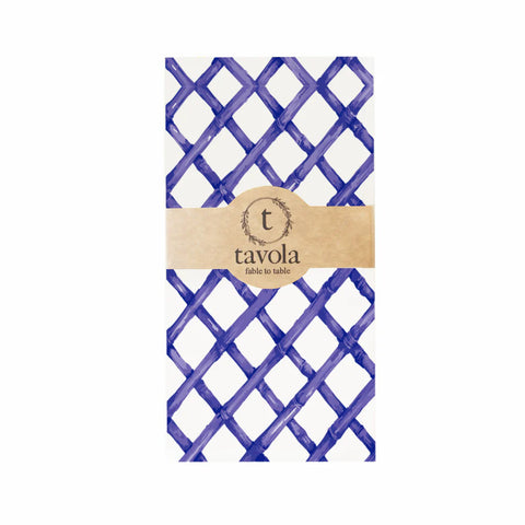 Tavola Biodegradable Slim napkins - Blue Bamboo