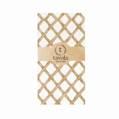 Tavola Biodegradable Slim napkins - Gold Bamboo