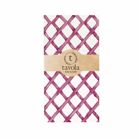 Tavola Biodegradable Slim napkins - Magenta Bamboo