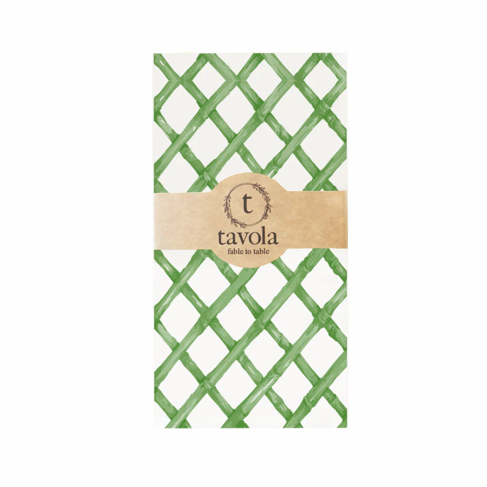 Tavola Biodegradable Slim napkins - Green Bamboo