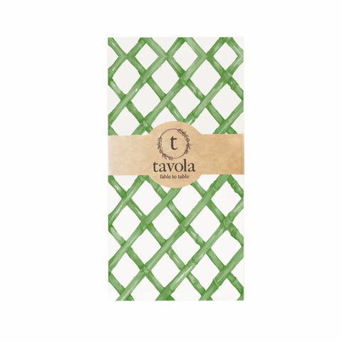 Tavola Biodegradable Slim napkins - Green Bamboo