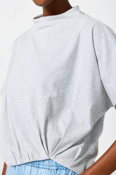 Zuri Short Sleeve Tee - Moonbeam Stripe