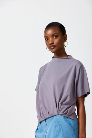 Zuri Short Sleeve Tee - Pressed Lilac