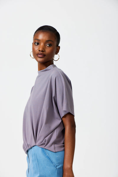 Zuri Short Sleeve Tee - Pressed Lilac