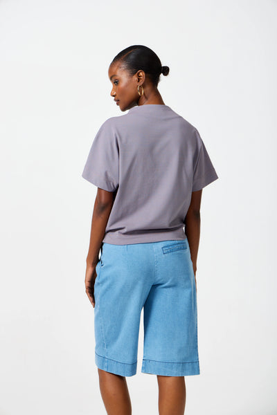 Zuri Short Sleeve Tee - Pressed Lilac