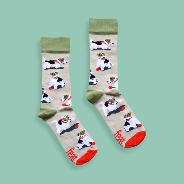 Ladies’ Teddie socks | Wire Haired Terrier Dog Socks