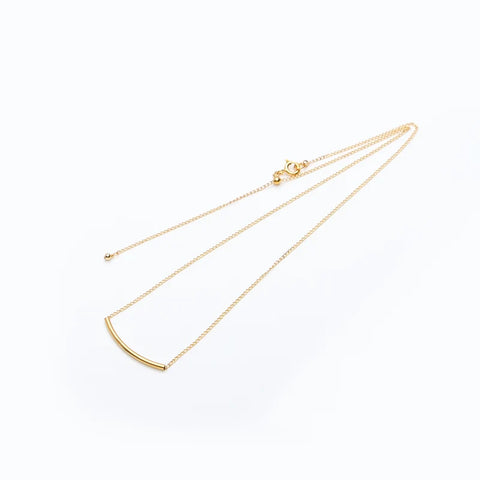 Dorus Mhor Tube Necklace in Gold