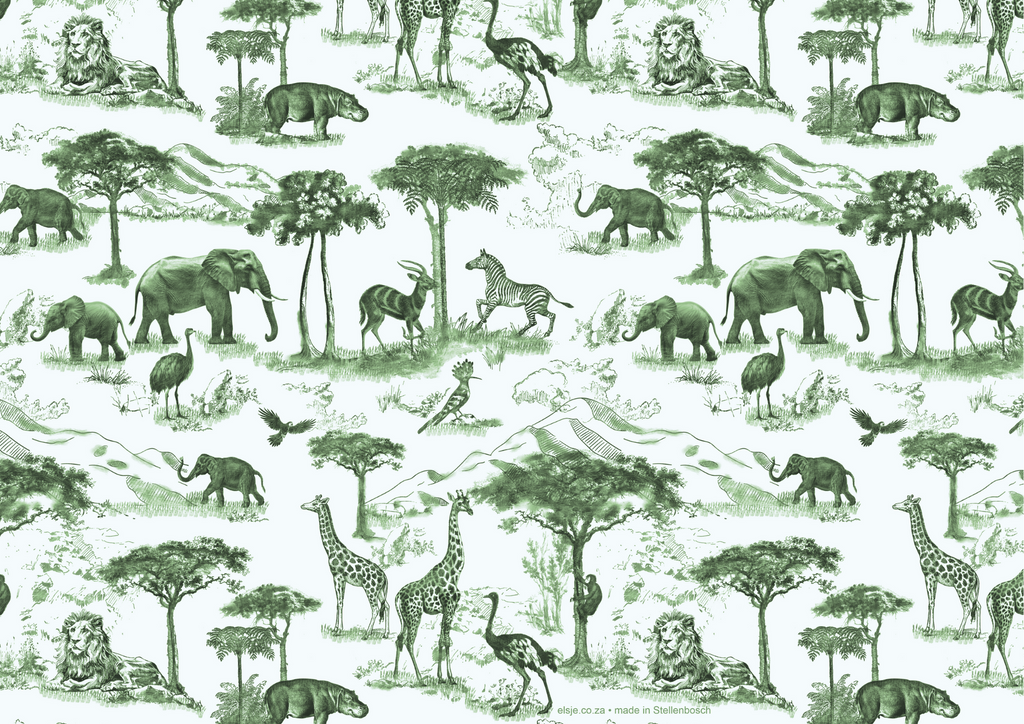 Paper Placemats - Safari Greens