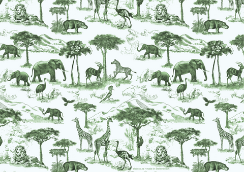 Paper Placemats - Safari Greens