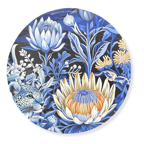 Fynbos Delft Round Mousepad