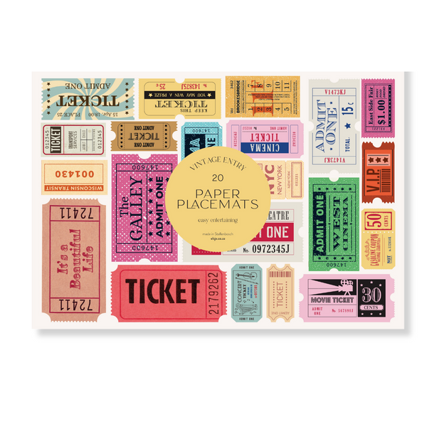 Paper Placemats - Vintage Entry