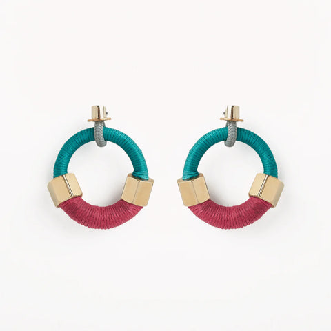 Pichulik Lucchi Earrings in Aqua Pink